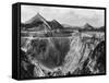 China Clay Quarry-null-Framed Stretched Canvas