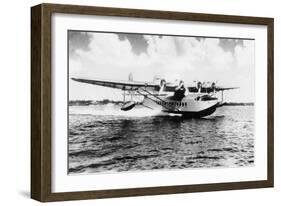 China Clipper flying out of Miami, Fl Photograph - Miami, FL-Lantern Press-Framed Art Print