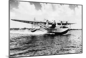 China Clipper flying out of Miami, Fl Photograph - Miami, FL-Lantern Press-Mounted Art Print
