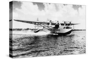 China Clipper flying out of Miami, Fl Photograph - Miami, FL-Lantern Press-Stretched Canvas