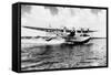 China Clipper flying out of Miami, Fl Photograph - Miami, FL-Lantern Press-Framed Stretched Canvas