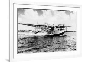 China Clipper flying out of Miami, Fl Photograph - Miami, FL-Lantern Press-Framed Art Print