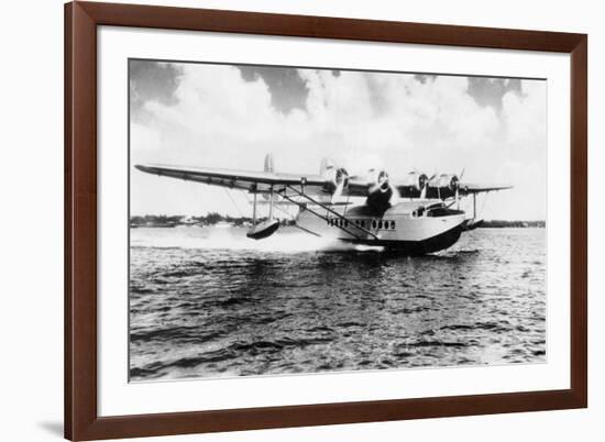 China Clipper flying out of Miami, Fl Photograph - Miami, FL-Lantern Press-Framed Art Print