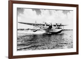 China Clipper flying out of Miami, Fl Photograph - Miami, FL-Lantern Press-Framed Art Print