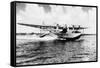 China Clipper flying out of Miami, Fl Photograph - Miami, FL-Lantern Press-Framed Stretched Canvas