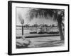 China Clipper Mooring on Hawaiian Island Photograph - Hawaii-Lantern Press-Framed Art Print