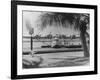 China Clipper Mooring on Hawaiian Island Photograph - Hawaii-Lantern Press-Framed Art Print