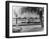 China Clipper Mooring on Hawaiian Island Photograph - Hawaii-Lantern Press-Framed Art Print