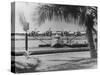 China Clipper Mooring on Hawaiian Island Photograph - Hawaii-Lantern Press-Stretched Canvas