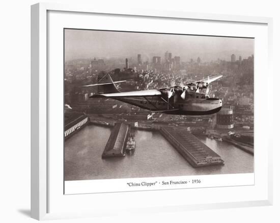 China Clipper, San Francisco, California, 1936-Clyde Sunderland-Framed Art Print