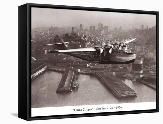 China Clipper, San Francisco, California, 1936-Clyde Sunderland-Framed Stretched Canvas