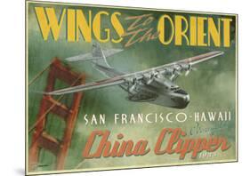 China Clipper-Carlos Casamayor-Mounted Giclee Print