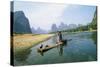 China Fisherman with Cormorant Birds on Li River-null-Stretched Canvas