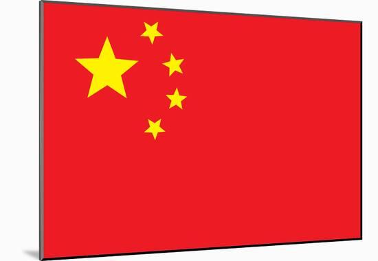 China Flag Art Print Poster-null-Mounted Poster