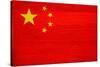 China Flag Design with Wood Patterning - Flags of the World Series-Philippe Hugonnard-Stretched Canvas