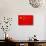 China Flag Design with Wood Patterning - Flags of the World Series-Philippe Hugonnard-Art Print displayed on a wall