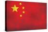 China Flag Distressed Art Print Poster-null-Stretched Canvas