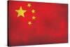 China Flag Distressed Art Print Poster-null-Stretched Canvas