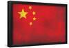 China Flag Distressed Art Print Poster-null-Framed Poster