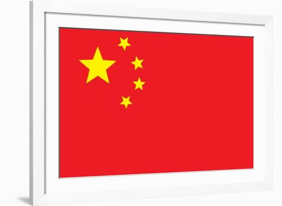 China Flag-null-Framed Art Print