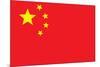 China Flag-null-Mounted Art Print