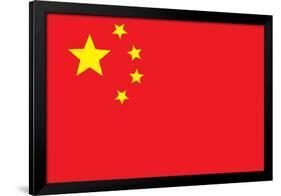 China Flag-null-Framed Art Print