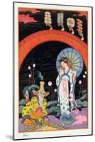 China, from "The Art of Perfume," Published 1912-Georges Barbier-Mounted Giclee Print