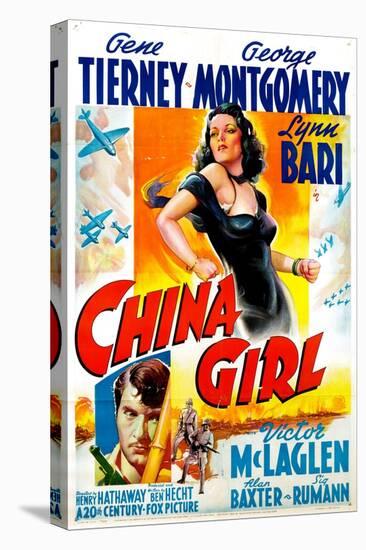 China Girl, Gene Tierney, George Montgomery, 1942-null-Stretched Canvas