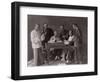 China, Group of Accountants with their Abacuses-null-Framed Photographic Print