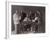 China, Group of Accountants with their Abacuses-null-Framed Photographic Print