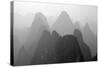 China , Guangxi , Mysterious Mountains in Yangshuo Region, China.-Andrea Pozzi-Stretched Canvas
