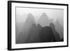 China , Guangxi , Mysterious Mountains in Yangshuo Region, China.-Andrea Pozzi-Framed Photographic Print