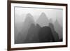 China , Guangxi , Mysterious Mountains in Yangshuo Region, China.-Andrea Pozzi-Framed Photographic Print