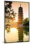 China, Guangxi province, Guilin, Banyan Lake Pagodas.-Maurizio Rellini-Mounted Photographic Print