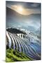 China, Guangxi Province, Longsheng, Long Ji rice terrace filled with water in the morning with Tian-Maurizio Rellini-Mounted Photographic Print