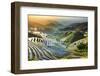 China, Guangxi Province, Longsheng, Long Ji rice terrace filled with water in the morning with Tian-Maurizio Rellini-Framed Photographic Print