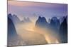 China, Guangxi province, Xingping village along River Li-Maurizio Rellini-Mounted Photographic Print