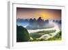 China, Guangxi province, Xingping village along River Li-Maurizio Rellini-Framed Photographic Print