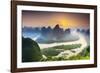 China, Guangxi province, Xingping village along River Li-Maurizio Rellini-Framed Photographic Print