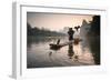 China, Guanxi, Yangshuo. Old Chinese Fisherman-Matteo Colombo-Framed Photographic Print