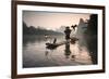 China, Guanxi, Yangshuo. Old Chinese Fisherman-Matteo Colombo-Framed Photographic Print