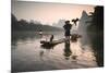 China, Guanxi, Yangshuo. Old Chinese Fisherman-Matteo Colombo-Mounted Photographic Print