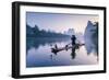 China, Guanxi, Yangshuo. Old Chinese Fisherman-Matteo Colombo-Framed Photographic Print