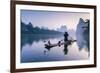 China, Guanxi, Yangshuo. Old Chinese Fisherman-Matteo Colombo-Framed Photographic Print