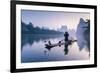 China, Guanxi, Yangshuo. Old Chinese Fisherman-Matteo Colombo-Framed Photographic Print