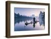 China, Guanxi, Yangshuo. Old Chinese Fisherman-Matteo Colombo-Framed Photographic Print