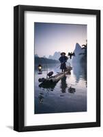 China, Guanxi, Yangshuo. Old Chinese Fisherman-Matteo Colombo-Framed Photographic Print