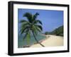 China, Hainan Island, Sanya, Beach Scene at Tianya-Haijiao Tourist Zone-Steve Vidler-Framed Photographic Print