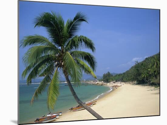 China, Hainan Island, Sanya, Beach Scene at Tianya-Haijiao Tourist Zone-Steve Vidler-Mounted Photographic Print