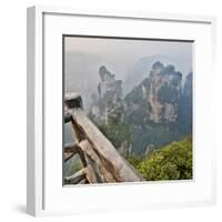 China, Hallelujah Mountains, Wulingyuan, Landscape and Many Peaks-Darrell Gulin-Framed Photographic Print